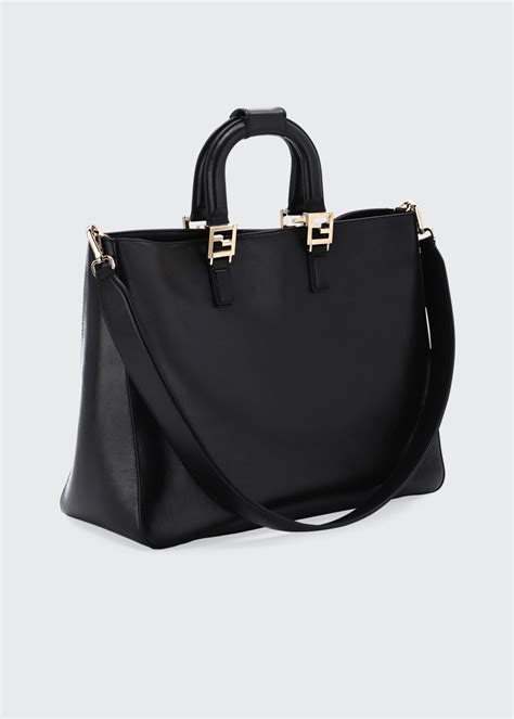 fendi glacier tote|Fendi Glacier Large Calf Leather Shopping Tote Bag.